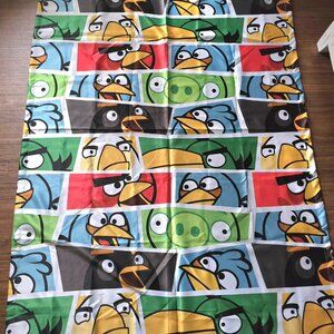 Colorful Angry Birds Room Darkening Curtain Panels 2 Panels Total Red Bob Piggy